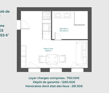 Location Studio rénové(e) La mulatiere - Photo 4