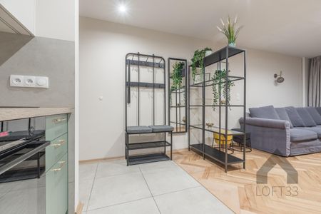 Przytulne, klimatyzowane mieszkanie z balkonem przy Stachiewicza w Krakowie do wynajęcia | Spacer 3D - Zdjęcie 5