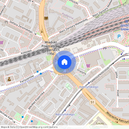 WARMIŃSKO-MAZURSKIE Olsztyn pl. Plac gen. Józefa Bema