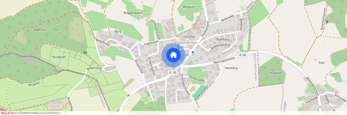 8522, Häuslenen, Zentrum