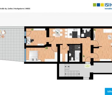 Traumhafte 4-Raumwohnung mit eigener Terrasse in zentraler Lage - WE01 - Photo 1