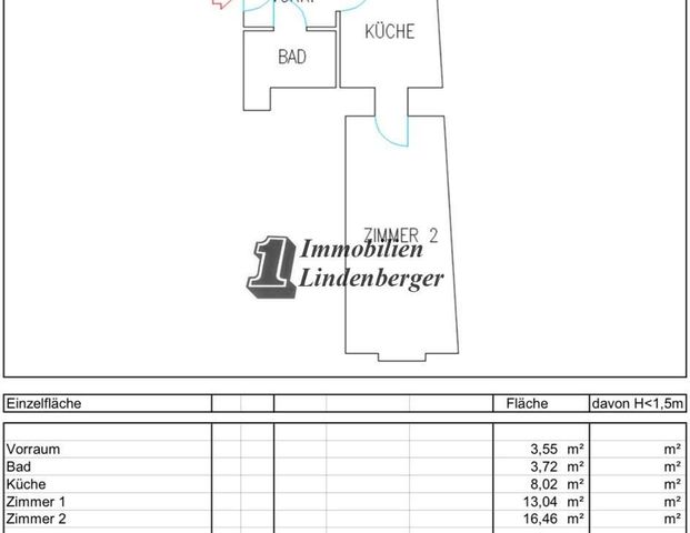 Neu sanierte WG- taugliche Zweizimmerwohnung im Stadtzentrum von Linz - Foto 1