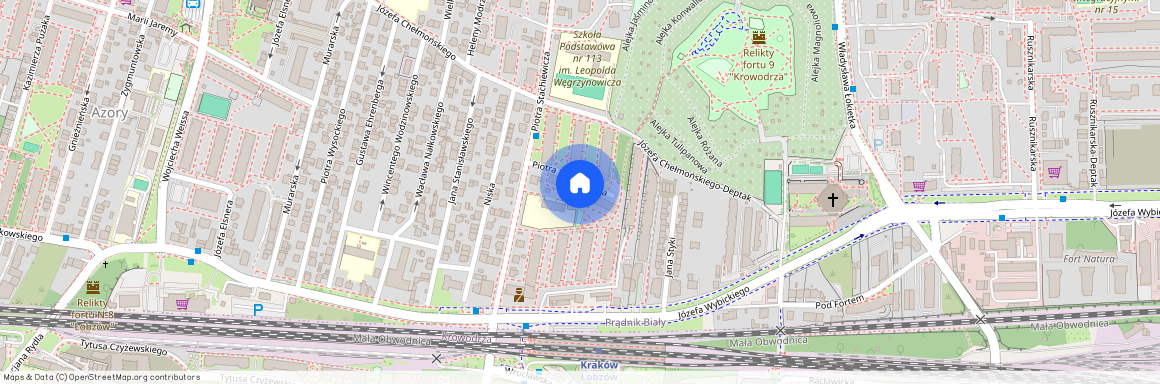 Piotra Stachiewicza 25, Kraków, Krowodrza, Łobzów