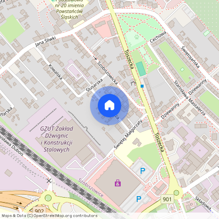 ul. Powroźnicza, Szobiszowice, Gliwice, śląskie