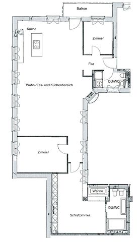 Hochkarätige, lichtdurchflutete 4-Zimmer-Wohnung mit Balkon in bester Lage im Lehel - Foto 2