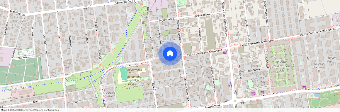 ul. Christiana Andersena, Ząbki, wołomiński, mazowieckie