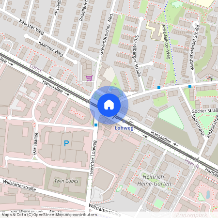 Hansaallee, 40547 Düsseldorf - Lörick