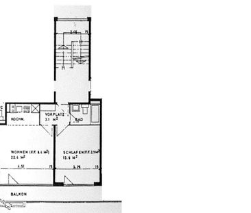 2 Zimmer, 45 m², 1. Stock - Photo 3