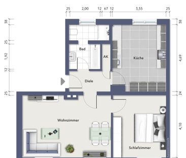 Blömker! Frisch sanierte 2-5 Raum Wohnung in Gladbeck-Mitte! - Foto 2