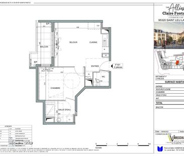 location Appartement T2 DE 42.15m² À ST LEU LA FORET - Photo 1