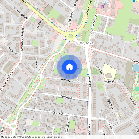 ul. Komety, Osowa, Gdańsk, pomorskie