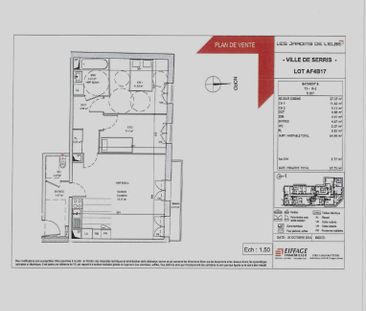 Appartement Serris 3 pièce(s) 65.08 m2, - Photo 4