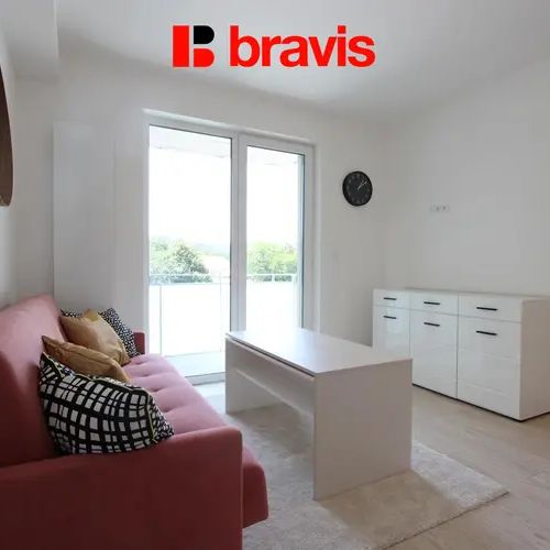 Pronájem bytu 1+kk, ulice Poříčí, Brno - Pisárky, rezidence Riverside, balkon, sklep, parkování, zařízený - Фото 1