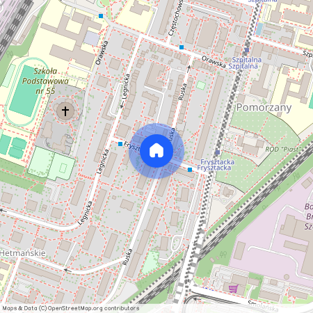 ul. Frysztacka, Pomorzany, Zachód, Szczecin, zachodniopomorskie