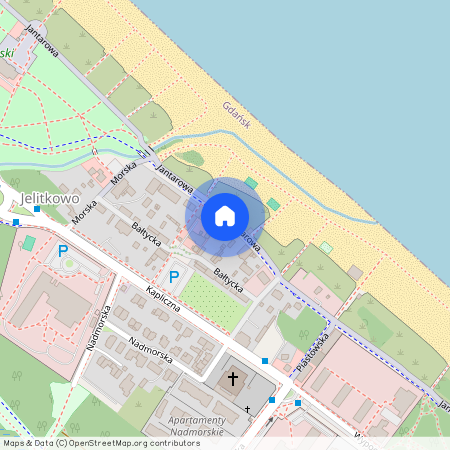 ul. Jantarowa, Jelitkowo, Gdańsk, pomorskie