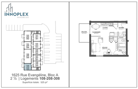 2½ — 108 – 1625 Evangéline - Photo 5
