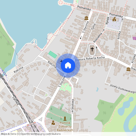 ul. 5 Stycznia, Wolsztyn, Wolsztyn, wolsztyński, wielkopolskie