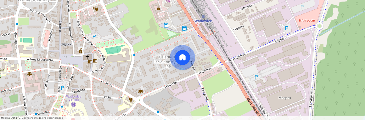 os. XX-lecia PRL, Wadowice, Wadowice, wadowicki, małopolskie