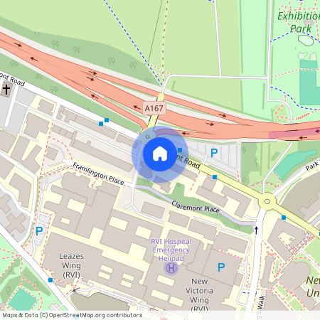 Plot Claremont Place, Classic Smaller 2 Bed Apartment - Shared Bathroom at Nationwide, Claremont Road NE2