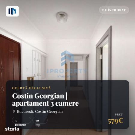 Costin Georgian | apartament 3 camere inchiriere |proximitate parcul m - Photo 5