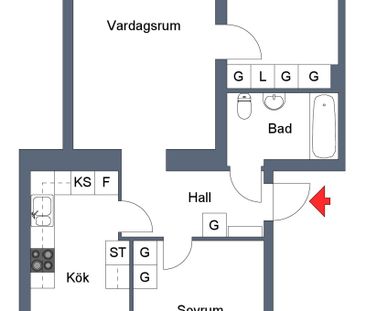 Östermalmsgatan 30 A, Motala – 3 r.o.k - Foto 3