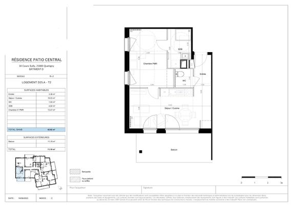 location Appartement T2 DE 42.62m² À QUETIGNY - Photo 1