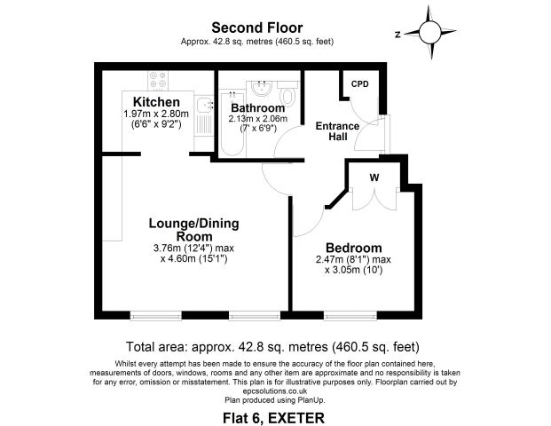 1 bed flat to rent in Victoria Park Road, Exeter, EX2 - Photo 1