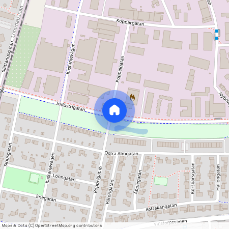 Industrigatan, Lomma