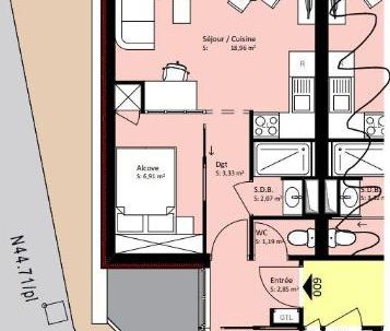 Location Appartement 2 pièces 42m² CANNES 06150 - Photo 5