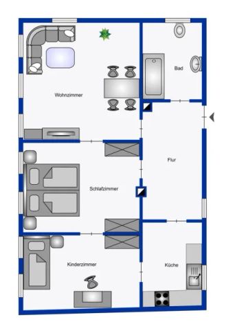 3 ZKB Wohnung, wenn gewünscht mit Hausmeisterjob, zu vermieten - Photo 2