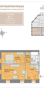 Mit Einbauküche! Perfekte 2-Raum-Wohnung in Coswig-Sörnewitz, direkt an der Elbe! - Photo 3