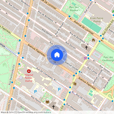 2121 avenue Papineau, Ville-Marie, Ville-Marie, Ile de Montréal, H2K 4P4