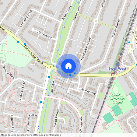 Chessington Road, West Ewell, Surrey. KT19