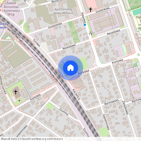 ul. Korkowa, Marysin Wawerski, Wawer, Warszawa, mazowieckie