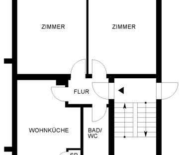 2-Zimmer-Wohnung in zentraler Lage // 1. OG links - Photo 2