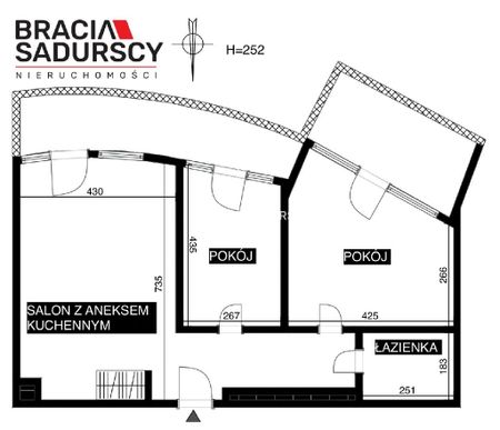 Mieszkanie Kraków Krowodrza powierzchnia 69.0 m² C206-WM-27627 - Zdjęcie 3