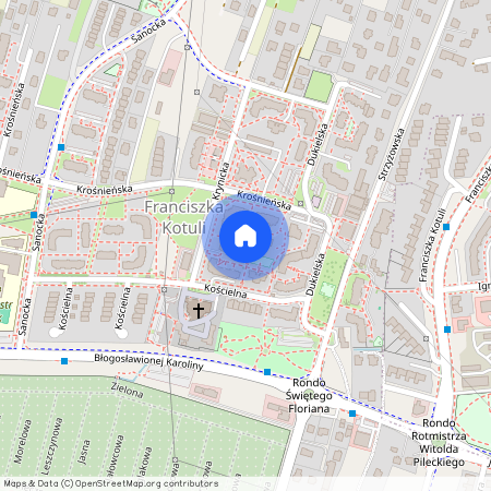 ul. Krynicka, Franciszka Kotuli, Rzeszów, podkarpackie