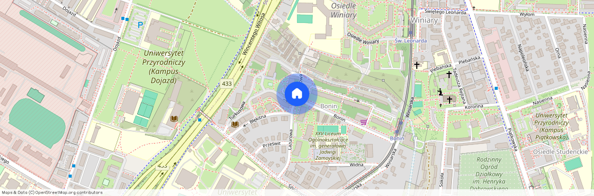 Lazurowa, Poznań, Bonin