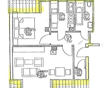 ++ schöne 2-Zimmer-Dachwohnung in ruhiger Wohnlage ++ - Foto 5