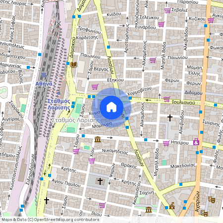 Χωματιανού, 21 104 39 Αθήνα, Σταθμός Λαρίσης (Κολωνός - Κολοκυνθούς)