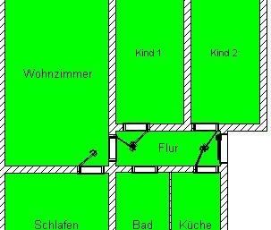 Sanierte 4-Raum-Wohnung mit Balkon im Stadtteil Südwest - Photo 5