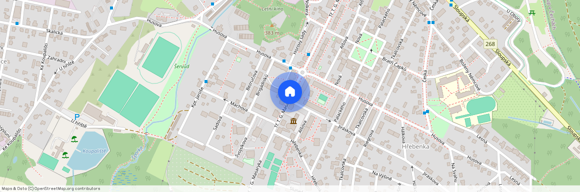 Tř. T. G. Masaryka, Nový Bor, okres Česká Lípa