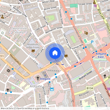 Whitechapel High Street, Aldgate, London, E1