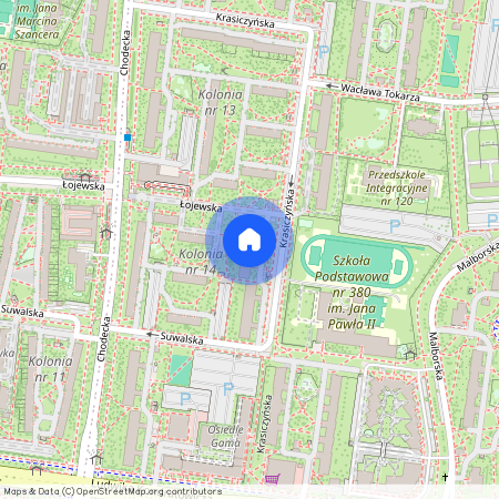 ul. Krasiczyńska 5, Bródno, Targówek, Warszawa, mazowieckie