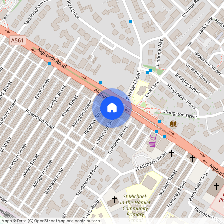 Aigburth Road, Liverpool, Merseyside, L17