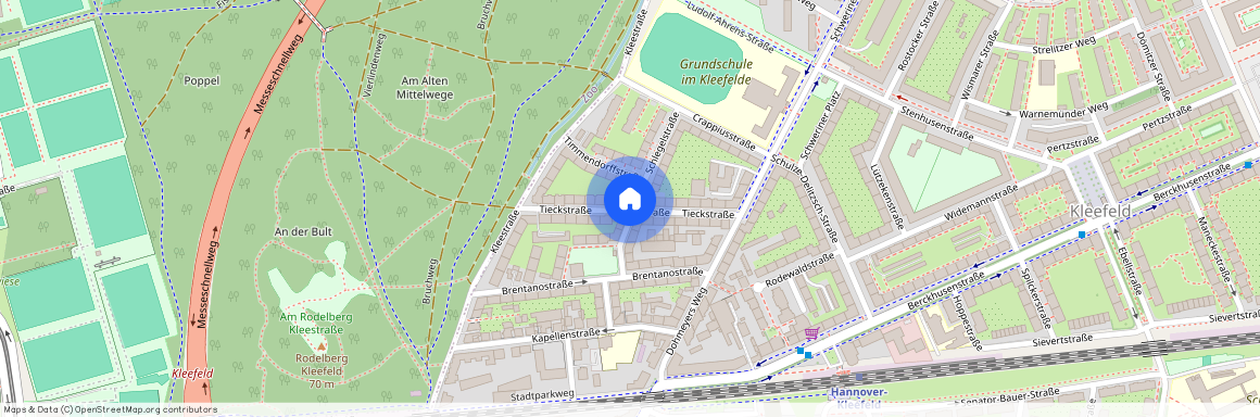 Tieckstraße, 30625 Buchholz-Kleefeld - Hannover Groß Buchholz