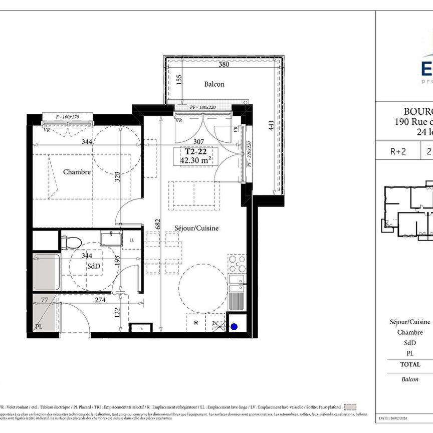 Location Appartement 2 pièces 42m² BOURG ACHARD 27310 - Photo 2