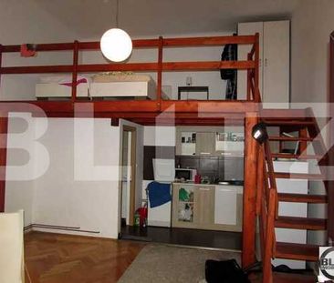 1 camera open-space cu mezanin, mobilat dragut, zona Piata Muzeului - Fotografie 1
