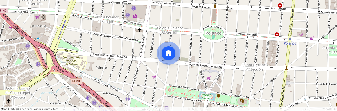 Calle Edgar Allan Poe 90, Polanco, 11540 Mexico City, CMX, Mexico