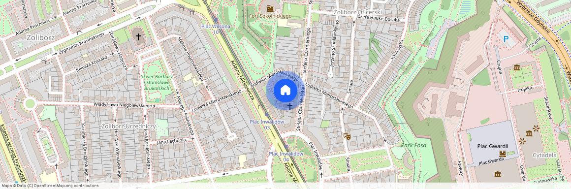 Warszawa, Żoliborz, Ludwika, Mierosławskiego, g